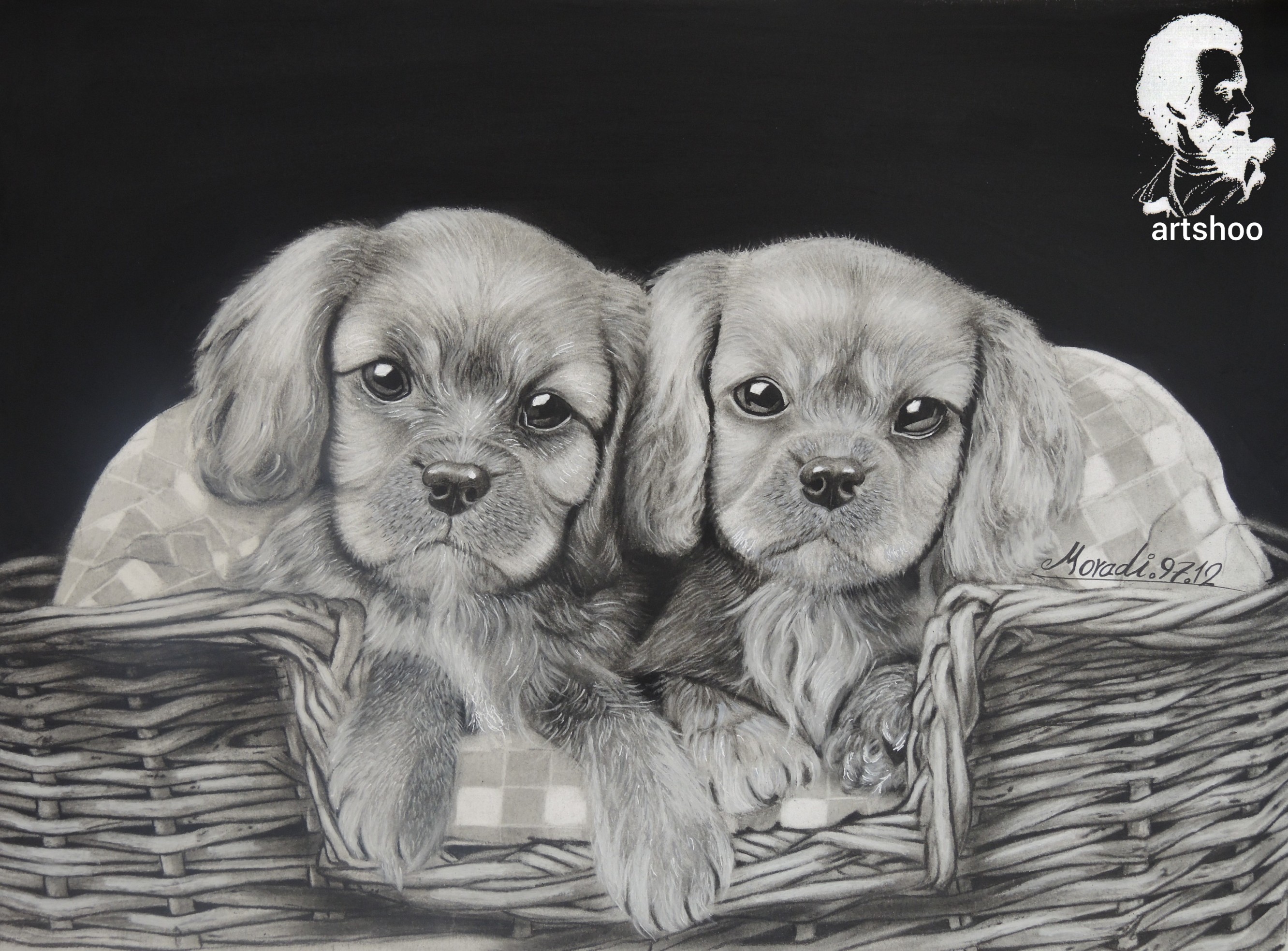 نقاشی سیاه قلم